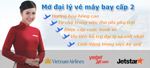 Tuyển đại lý vé máy bay cấp 2